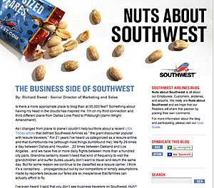 Southwest Airlines blog